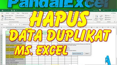 Cara Cepat Menghapus Data Duplikat Pada Excel