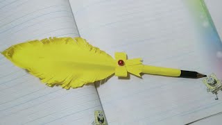 cara menghias pensil dari kertas origami mudah