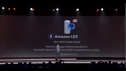 AWS re:Invent 2016: Introducing Amazon Lex, now in Preview