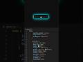 Glowing Hover Button Using HTML &amp; CSS | Animated UI Button Design #shorts #coding #html #css