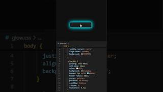 Glowing Hover Button Using HTML & CSS | Animated UI Button Design #shorts #coding #html #css
