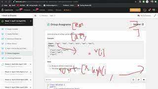 Group Anagrams Leetcode || 30 days challenge || Tutorial screenshot 4