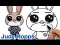 How To Draw Disney Zootopia Rabbit Judy Hopps Step By Step Cute 