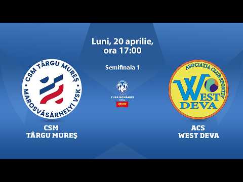 Cupa României Futsal Casa Pariurilor, Semifinala 1: CSM Târgu Mureș - ACS West Deva — football video