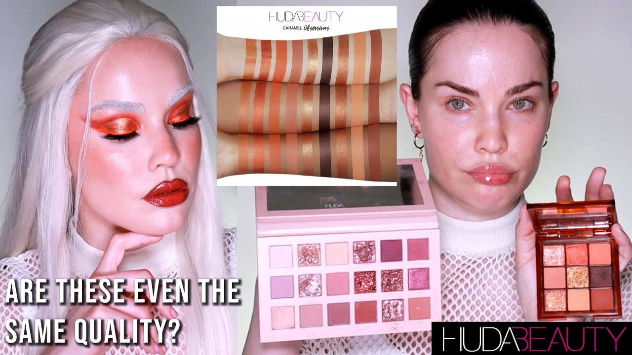 NEW HUDA BEAUTY BROWN OBSESSIONS PALETTE IN CARAMEL ON FAIR SKIN | COMPARISONS & SWATCHES