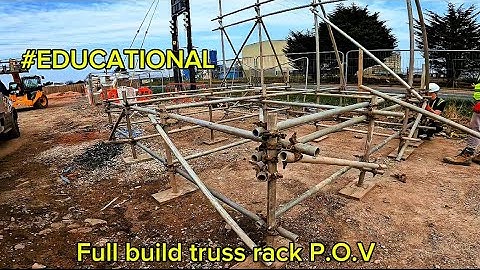 Truss rack tutorial P.O.V #113 #educational #scaffolding #construction #subscribe