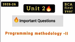 Celebrity Programming Methodology Unit 2 Important Questions  Net Worth