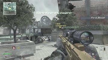MW3 possible world record fastest 1st blood headshot freddyp123