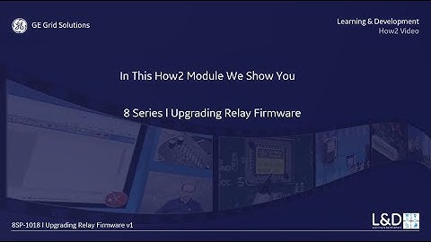 8SP 1018 l Upgrading Relay Firmware v1