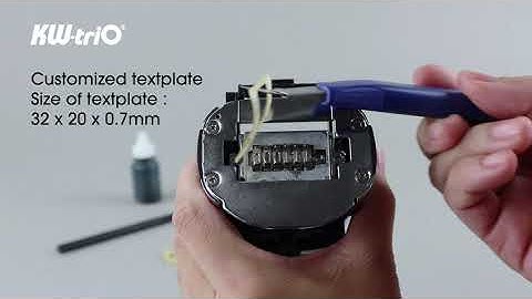 02062 Auto Numbering Machine with textplate