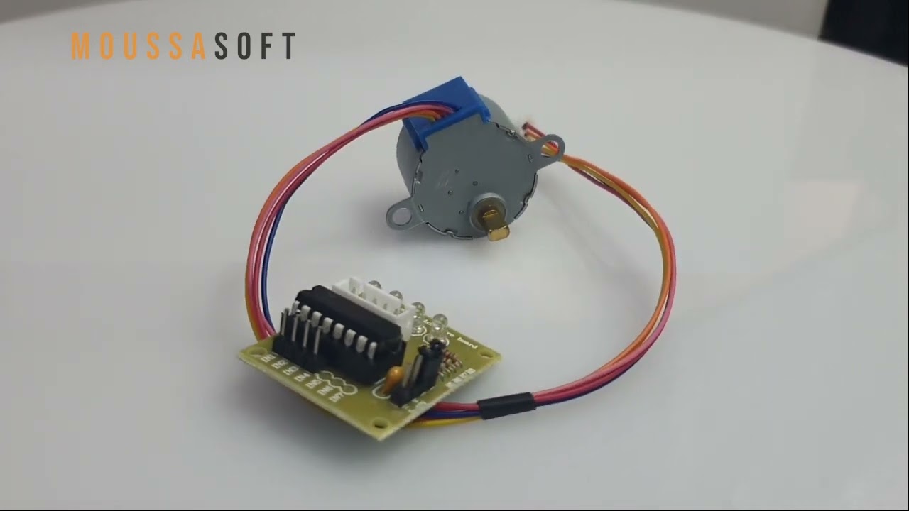 Moteur Pas à Pas 28BYJ-48 + Carte Pilote ULN2003 - Pour Arduino, Raspberry Pi - 5V, Réduction 1/64