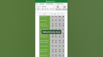 Supprimer des lignes sur Excel