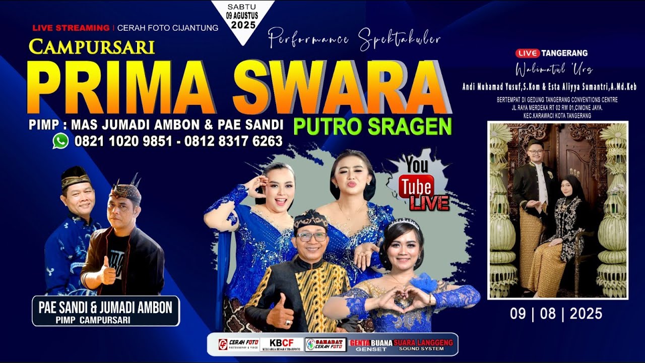 LIVE 🔴 Campursari PRIMA SWARA 08211020985-081283176263 // Nikahan Esta & Andi //Suara Langgeng sond