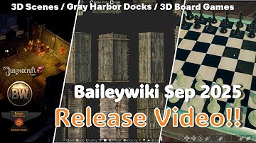 Baileywiki Sep 2025 Release - Gray Harbor Docks / 3D Boardgames and Scenes #FoundryVTT #dungeondraft