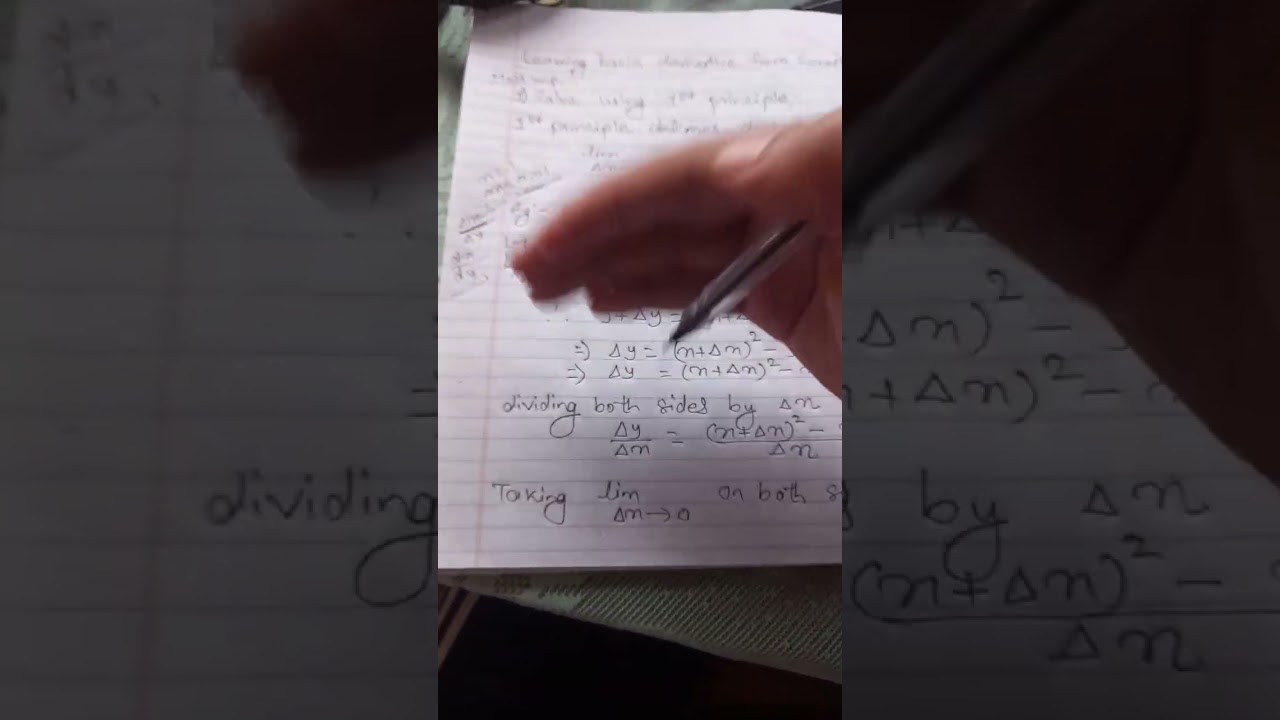 Best video to Learn derivative from scratch in Nepali . 1st principle of derivative.