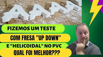 Qual é a MELHOR FRESA para cortar PVC Expandido na router cnc - #comunicacaovisual @cvdicasbrasil