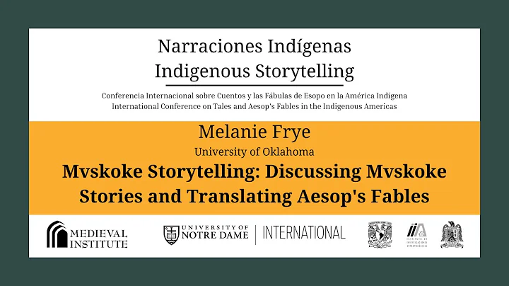 Melanie Frye: Mvskoke Storytelling: Discussing Mvs...