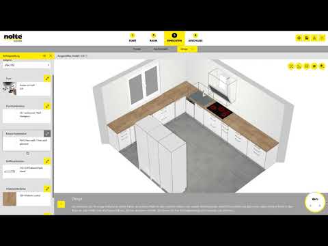 Küchenplanung in 3D bei Nolte