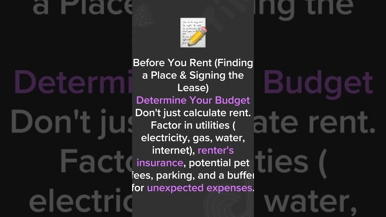 Rent Tip #1  preparation is key. Know your bottom line before you sign✍🏽✍🏼📄📄🔑🚪🏠 