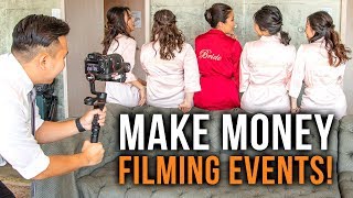 MAKE MONEY FILMING EVENTS & WEDDINGS | A Guide for CLUELESS VIDEO BEGINNERS!