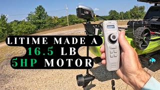 There's nothing like this in the kayak fishing world - the NEW LiTime Argoseeker 48v outboard motor!