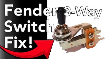 How to Fix Fender 3-Way Switch - Jazzmaster Jaguar Angled Pickup Selector