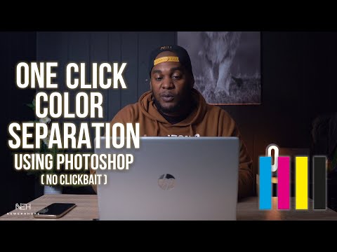 ONE CLICK color separation using Photoshop | EASILY separate your colors!