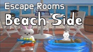 Escape Rooms Beach Side Walkthrough & Bonus Game (NAKAYUBI)