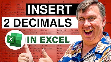 Excel : Shift Decimal 2 Places in Excel - Episode 2207