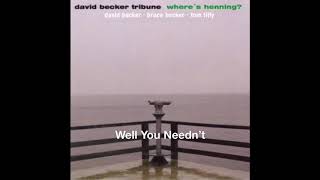 David Becker Tribune - Well You Needn&#39;t