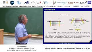 39/44 properties and applicaitons of oxide nonlinear crystals by ISPNLO 575 views 6 years ago 2 hours, 7 minutes