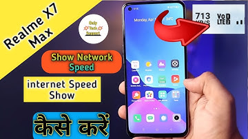 How To Show Network Speed in Realme X7MAX, How To Show internet Speed in Realme X7MAX, Network Speed