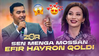 EFIR HAYRON QOLDI😲 | Shahrom Shox - Sen Menga Mossan | ZO'R TV Ertalabdan Salom Ko'rsatuvi