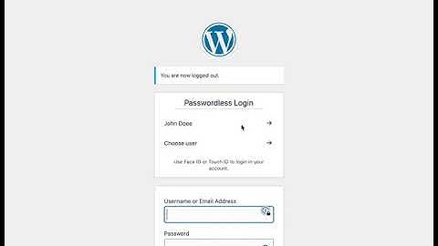Passwordless WP for WordPress / Login Demonstration