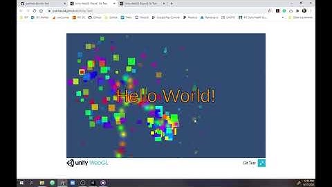Unity WebGL and GitHub Pages