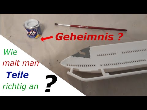 Video: Wie Man Plastikmodelle Bemalt