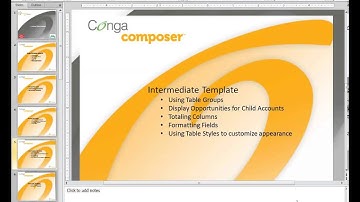 Webinar - Creating Word Templates for Conga Composer Release 7