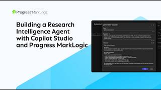 Building A Research Intelligence Agent With Copilot Studio And Marklogic Mcp Server
