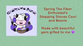 2023 No 18   Stepping Stones Beanie and Cowl Set 💜