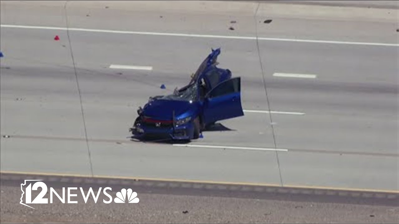 Wrong-way crash closes part of Loop 303 in Peoria - YouTube