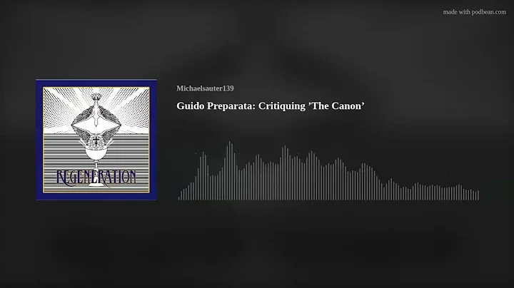 Guido Preparata:  Critiquing The Canon