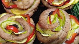 Обалденные розочки из куриного филе.Вкусный рецепт Обалденные розочки из куриного филе.Вкусный рецепт
