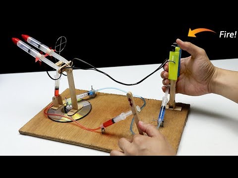 How to make High Powered M Launcher from Syringe - Hydraulic toy