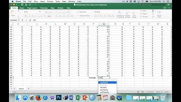 Creating Excel File for ANOVA