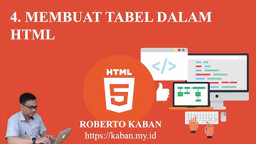 4. Membuat tabel dalam HTML