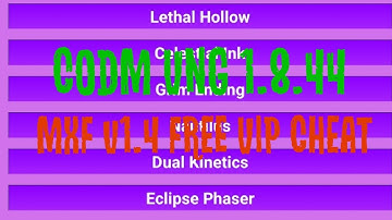 FREE CODM:VNG | MOD MENU 1.8.44 | VIP CHEAT MXF v1.4(OUTDATED)