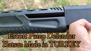 Escort Pump DefenderHatsan Made in TURKEY 12 Gauge