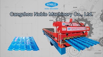 Glazed tile roofing tile roll forming machine
