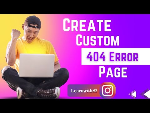 Create a 404 error page for your website || custom 404 page || create 404 page || #404 #learnwiths2