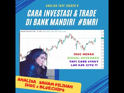 Cara Investasi - Trading di Bank Mandiri # BMRI ,  Analisa Saham Pilihan - IHSG dan Blue Chip